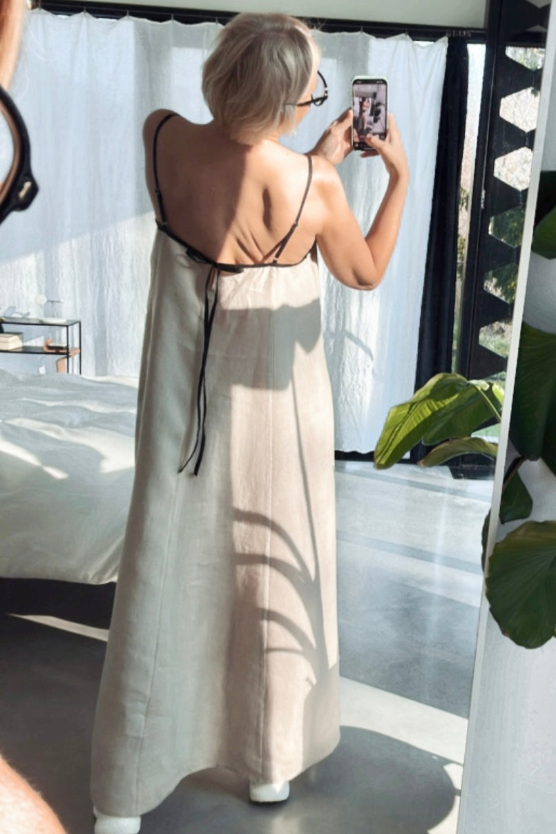 LOVE maxi slip dress