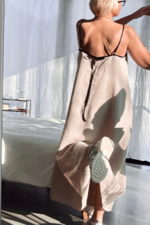 LOVE maxi slip dress
