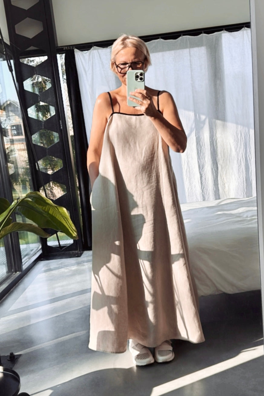 LOVE maxi slip dress