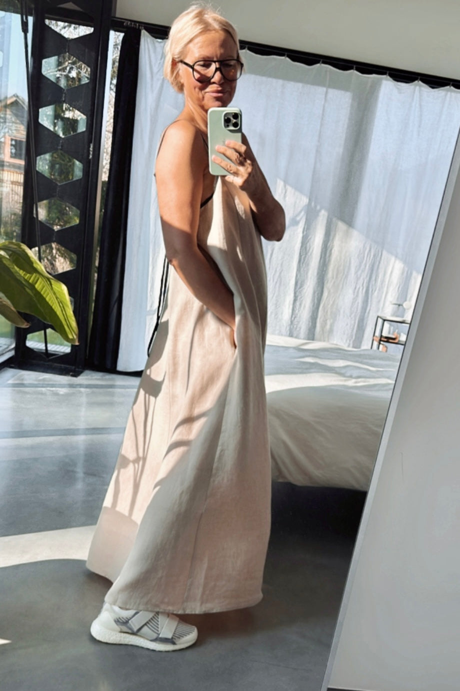 LOVE maxi slip dress