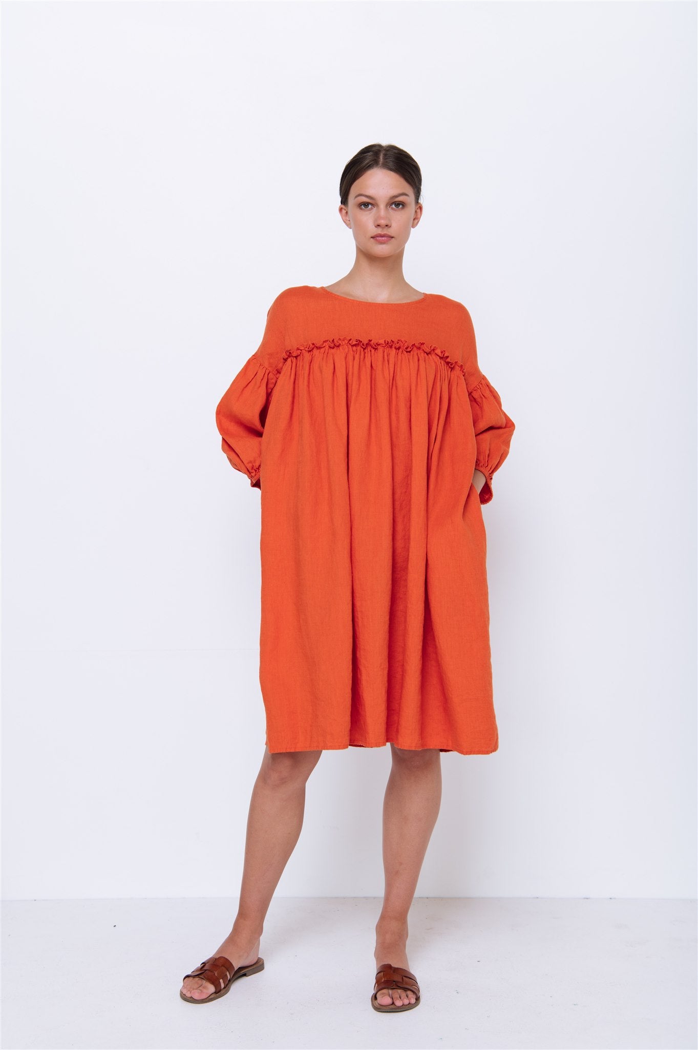 POPPY puff sleeves dress