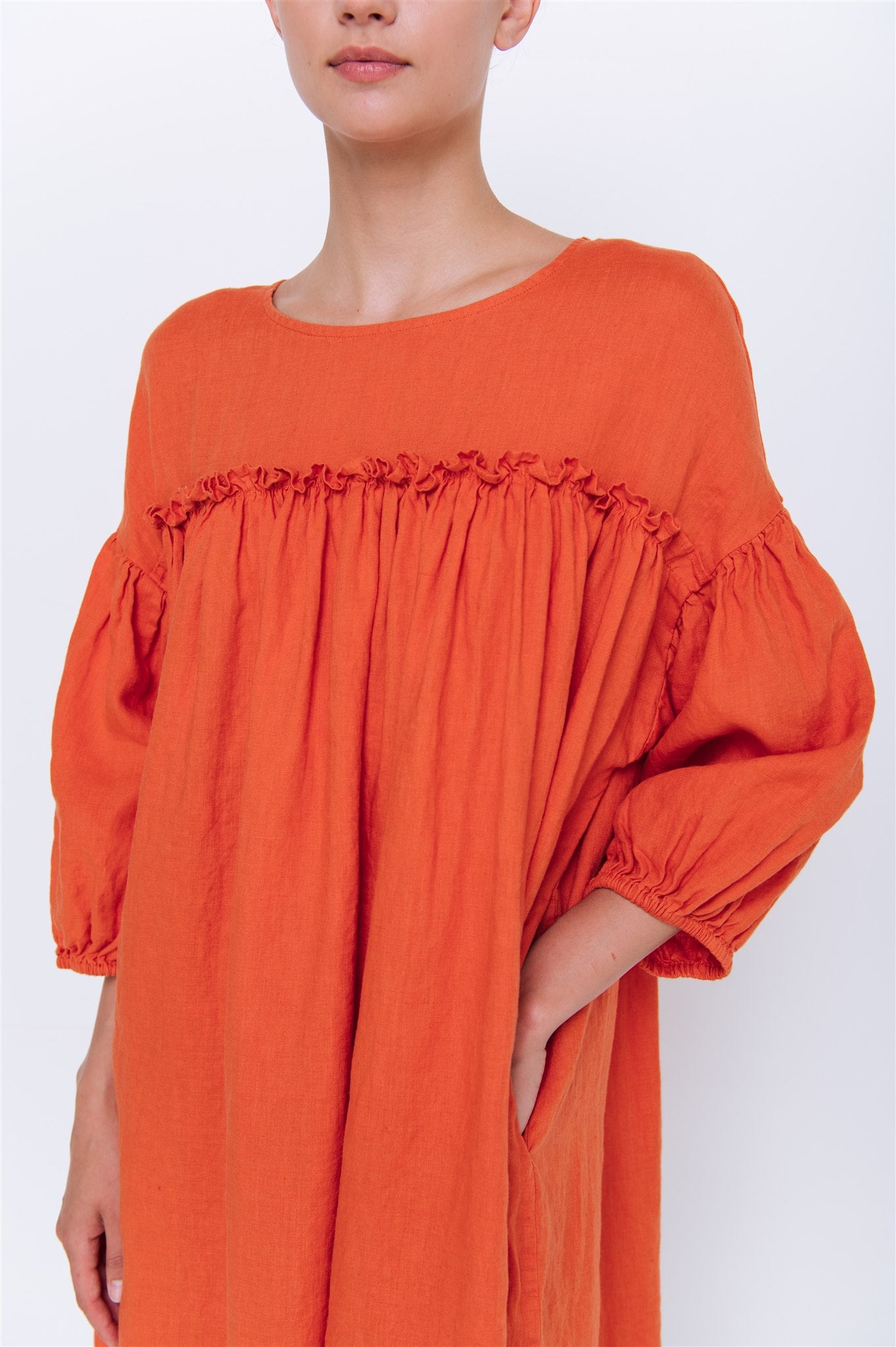 POPPY puff sleeves dress
