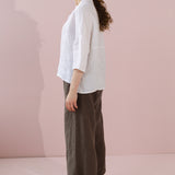 SANEL wide  heavy linen pants