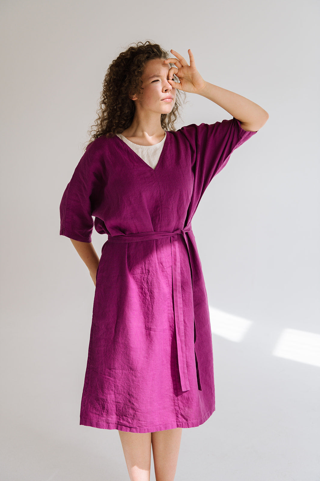 SALE 40% OFF  Eva dress / purple / L Size