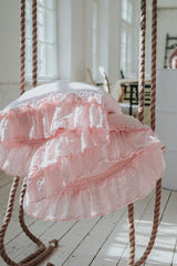 Double ruffle ruffle pillowcase SET