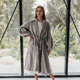 BOO wrap coat with puff sleeves