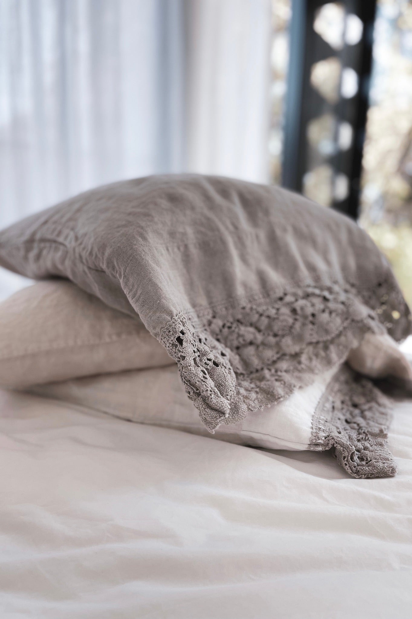 Lace pillowcases sale best sale