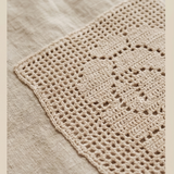 CHANIL maxi dress with crochet rose
