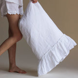 RAW edge ruffle pillowcase SET