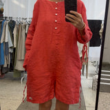 TAMI linen romper