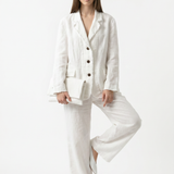 BOYFRIEND  RAW linen jacket and Wild pants set