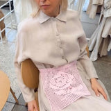 Tamborēts priekšautiņš - ROSE 1