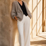 WOLLY Hand-Knitted Wool Cardigan