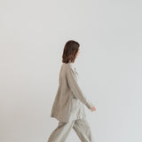 RAW straight cut linen trousers