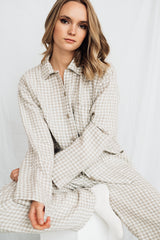 Linen Pajama set JANE in gingham