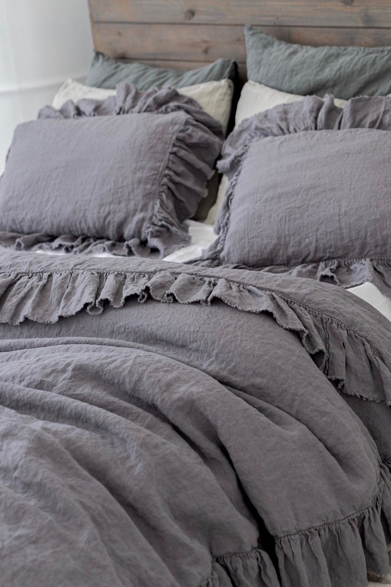 Purchase a Linen Duvet Cover With Frayed Edges