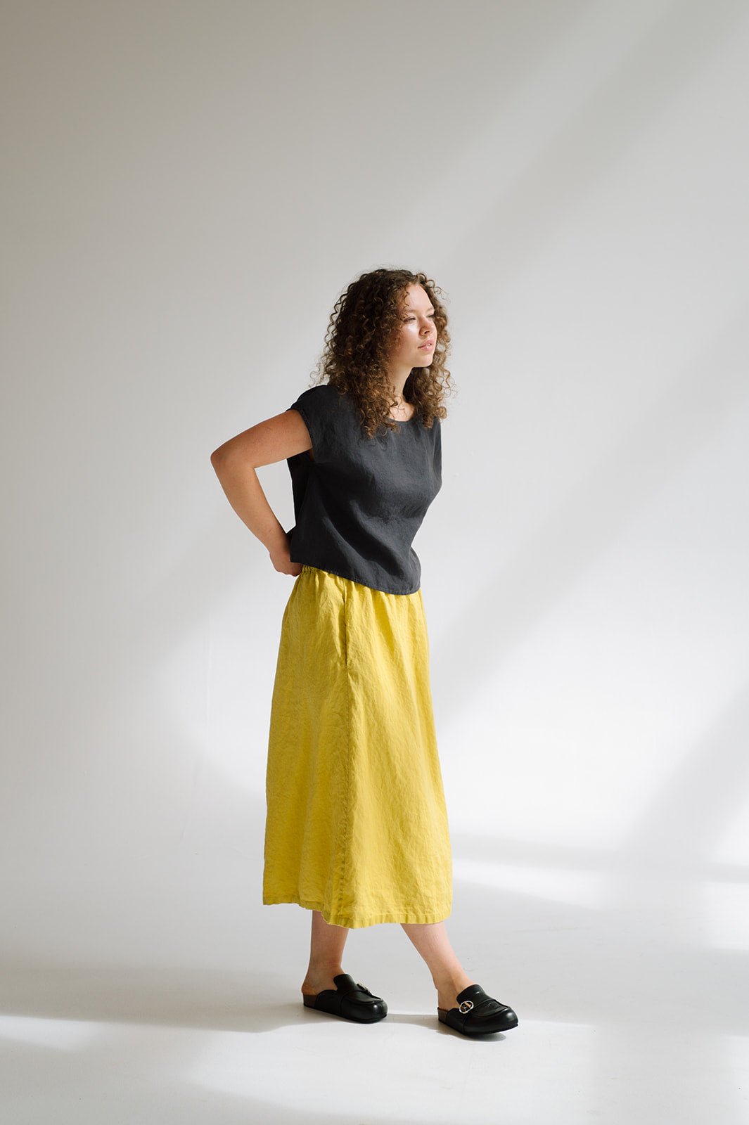 ALICE tank top natural - MOO Linen Shop