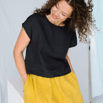 ALICE tank top natural - MOO Linen Shop