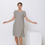 ALICE tunic dress white - MOO Linen Shop