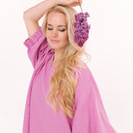 ANEMONE tunic dress white - MOO Linen Shop