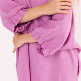 ANEMONE tunic dress white - MOO Linen Shop