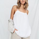 BALI cami set white - MOO Linen Shop