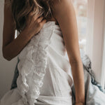 Bath towel WHITE natural - MOO Linen Shop