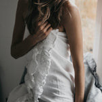 Bath towel WHITE natural - MOO Linen Shop