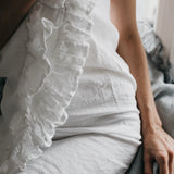 Bath towel WHITE natural - MOO Linen Shop