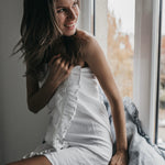 Bath towel WHITE natural - MOO Linen Shop