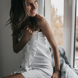 Bath towel WHITE natural - MOO Linen Shop