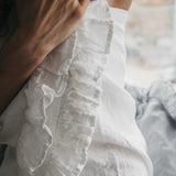 Bath towel WHITE natural - MOO Linen Shop