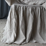 Bed skirt dust ruffle white - MOO Linen Shop