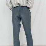 BELLA pants ocean green - MOO Linen Shop