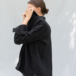 CARLA classic linen shirt natural - MOO Linen Shop