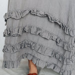 CAROLINE maxi dress natural - MOO Linen Shop