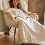 CHANIL maxi dress espresso - MOO Linen Shop