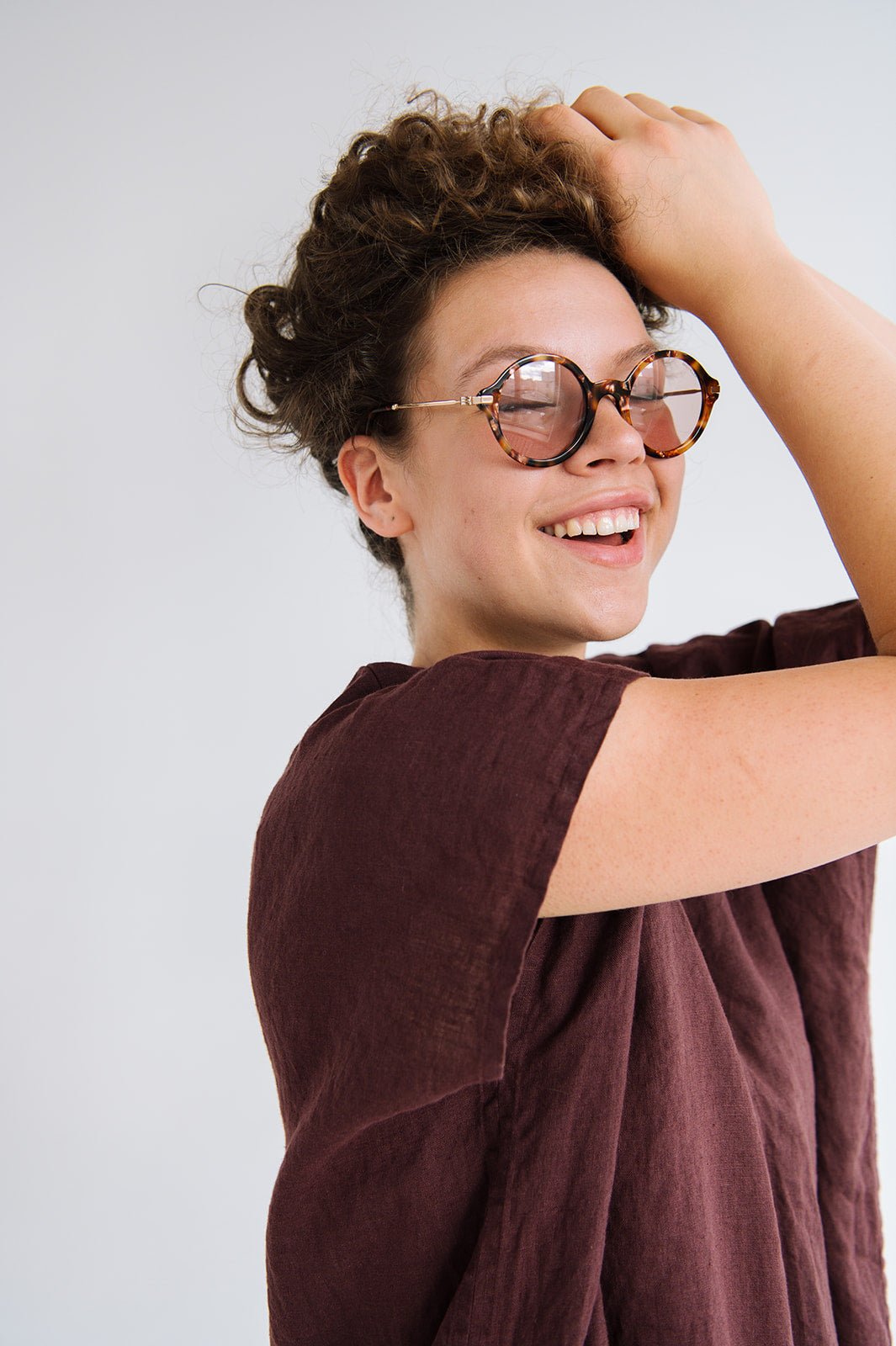 CHIARA long beach dress cream - MOO Linen Shop