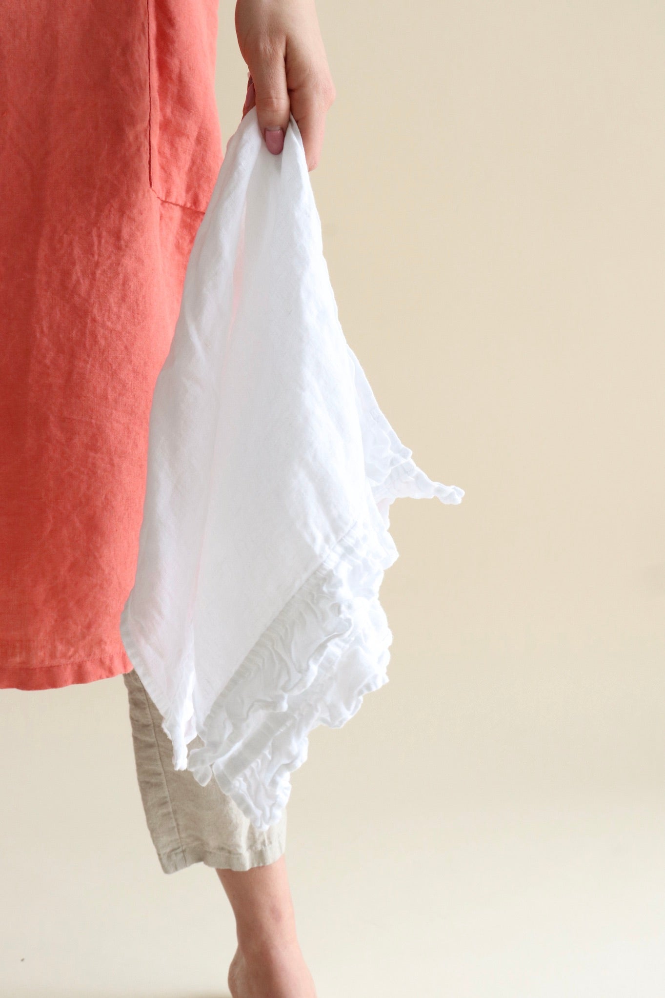 COZY HOME tea towels set natural - MOO Linen Shop