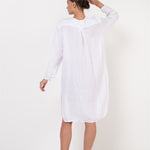 DAINA summer dress white - MOO Linen Shop