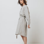 DAINA summer dress white - MOO Linen Shop