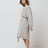 DAINA summer dress white - MOO Linen Shop