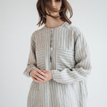 DAINA summer dress white - MOO Linen Shop