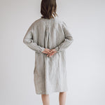DAINA summer dress white - MOO Linen Shop