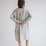 DAINA summer dress white - MOO Linen Shop