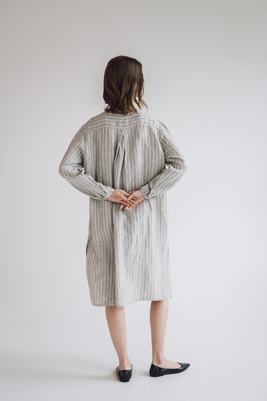 DAINA summer dress white - MOO Linen Shop