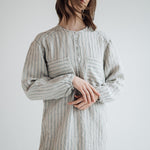 DAINA summer dress white - MOO Linen Shop