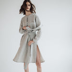 DAINA summer dress white - MOO Linen Shop