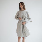 DAINA summer dress white - MOO Linen Shop