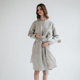DAINA summer dress white - MOO Linen Shop